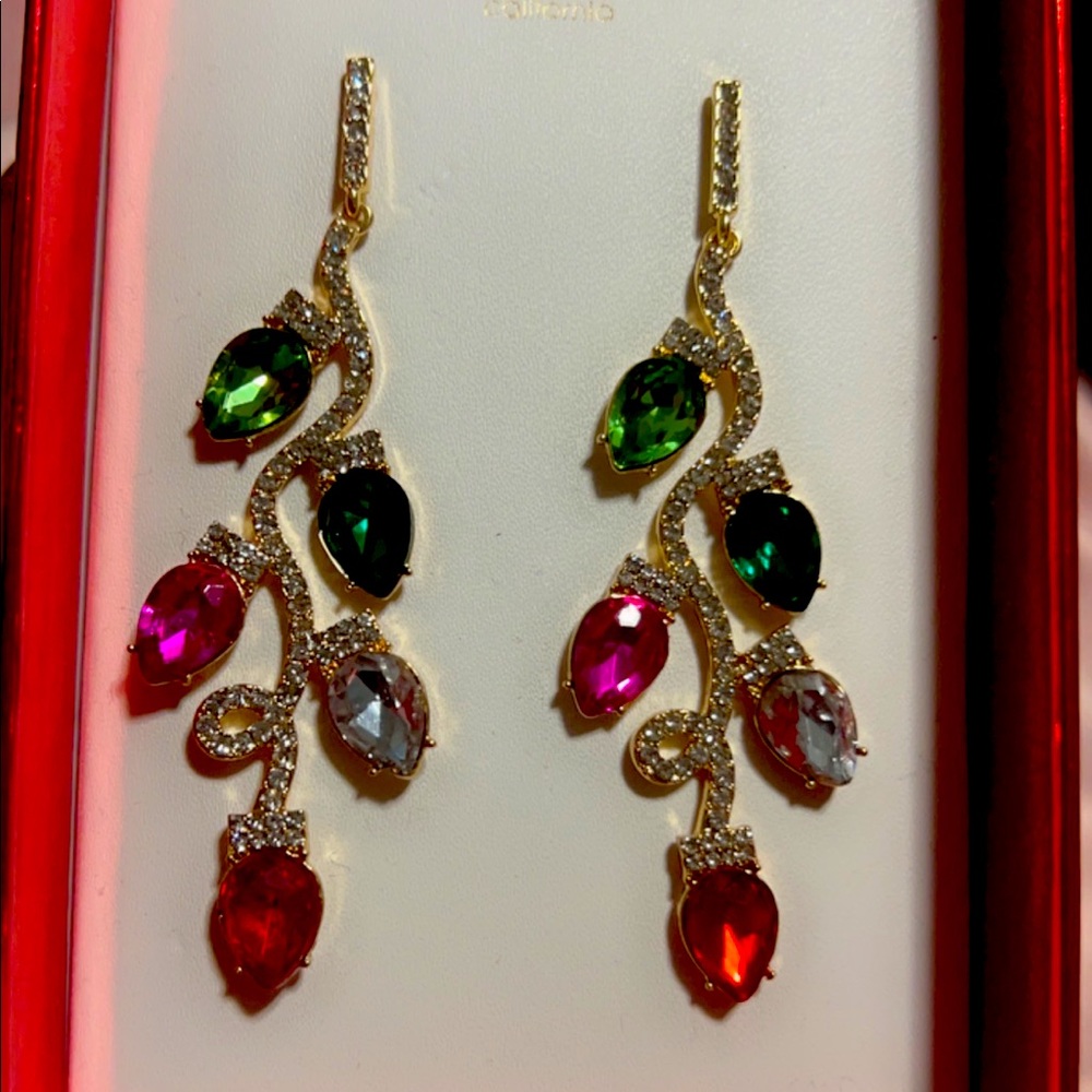 NWT holiday lights earrings